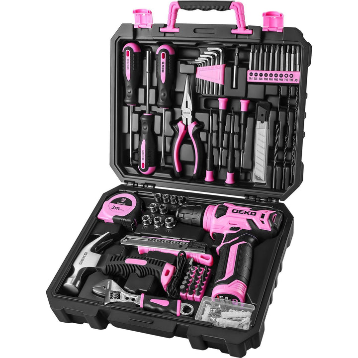 126 Piece Tool Set with 8V Cordless Drill - DEKOTOOLS STORE