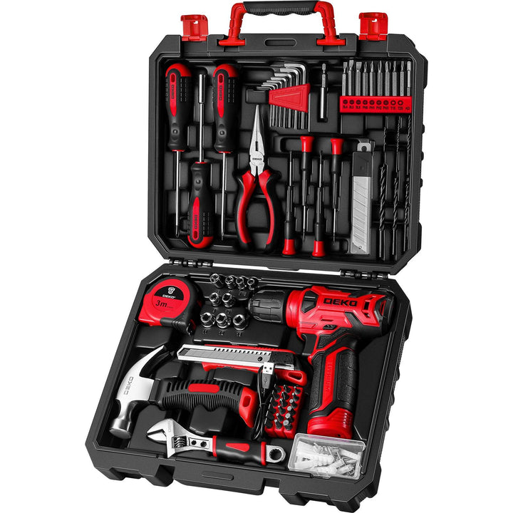 126 Piece Tool Set with 8V Cordless Drill - DEKOTOOLS STORE