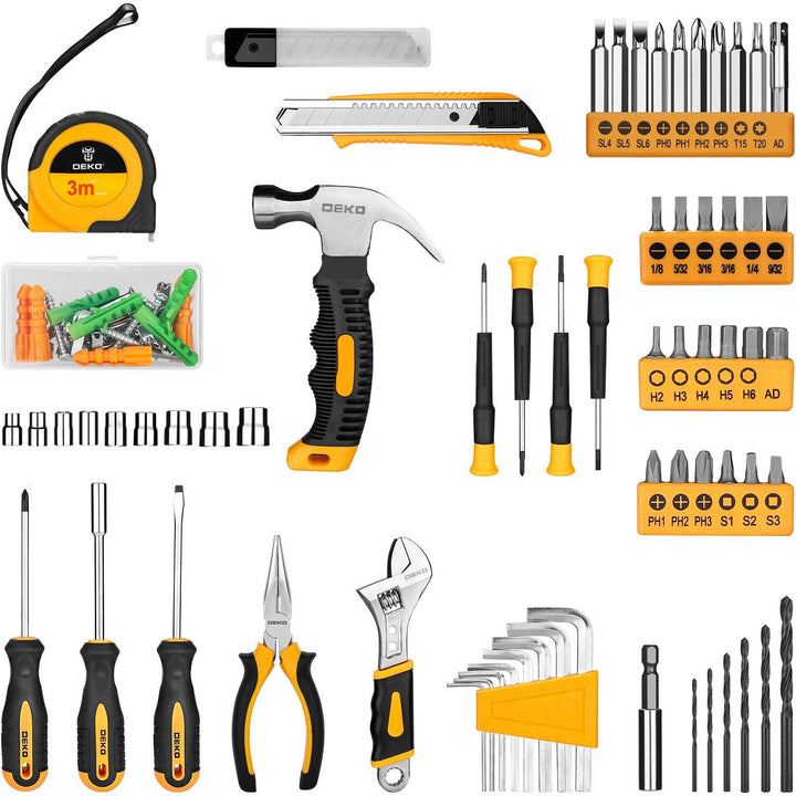 126 Piece Tool Set with 8V Cordless Drill - DEKOTOOLS STORE