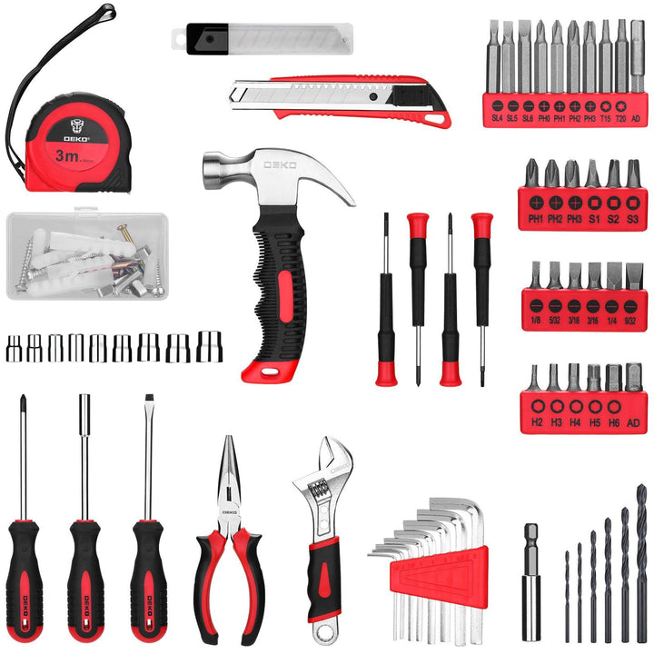 126 Piece Tool Set with 8V Cordless Drill - DEKOTOOLS STORE