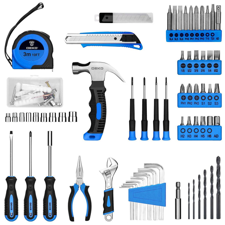 126 Piece Tool Set with 8V Cordless Drill - DEKOTOOLS STORE