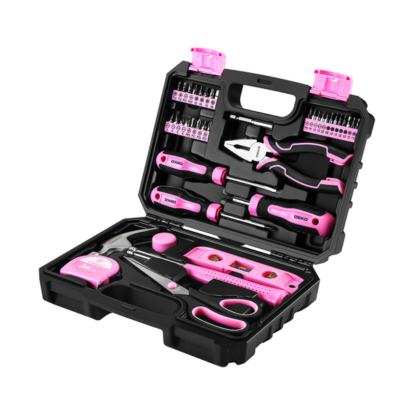 DEKO 42 Piece Pink Women Tool Kit