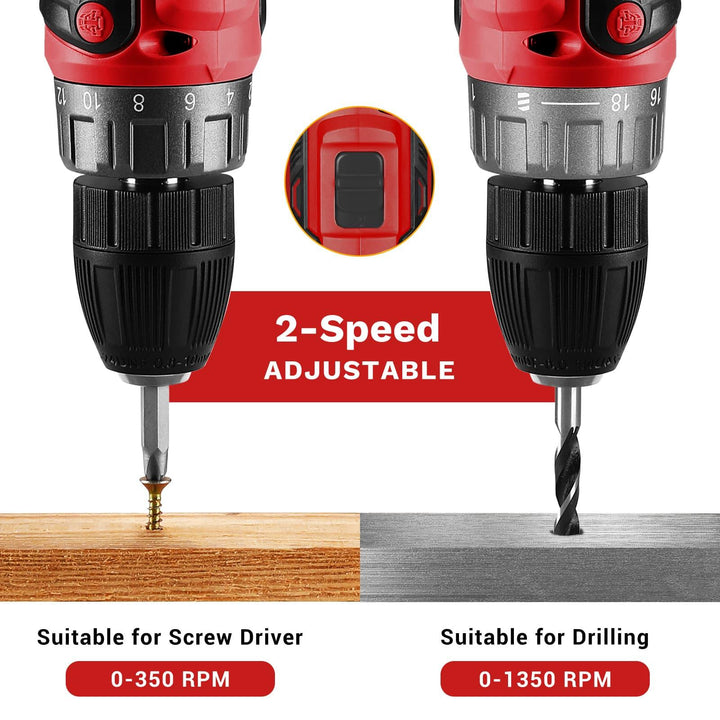 20V Cordless Drill Kit with Battery & Charger - DEKOTOOLS STORE
