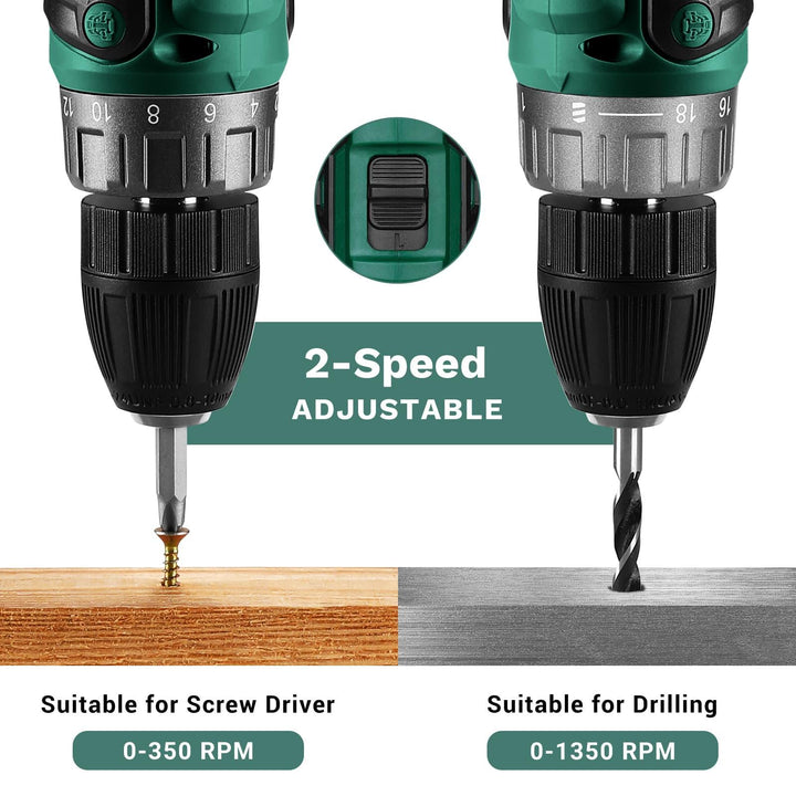 20V Cordless Drill Kit with Battery & Charger - DEKOTOOLS STORE