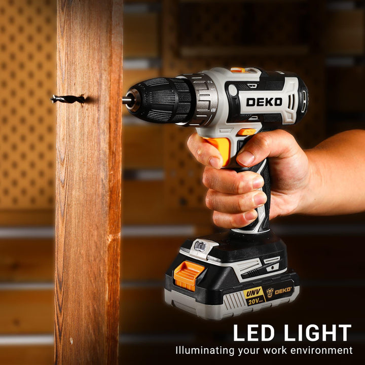 20V Cordless Drill Kit with Battery & Charger - DEKOTOOLS STORE