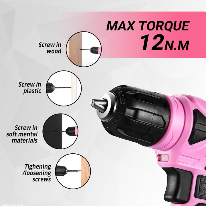 126 Piece Tool Set with 8V Cordless Drill - DEKOTOOLS STORE