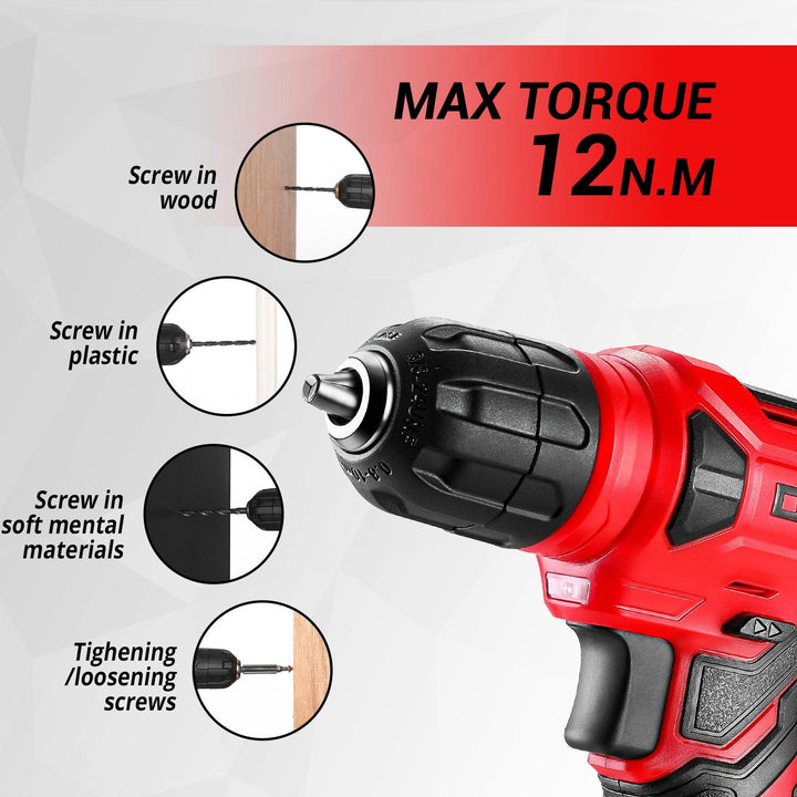 126 Piece Tool Set with 8V Cordless Drill - DEKOTOOLS STORE