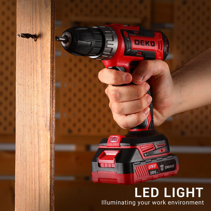 20V Cordless Drill Kit with Battery & Charger - DEKOTOOLS STORE
