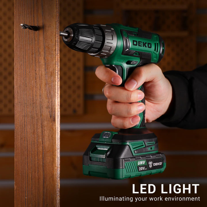 20V Cordless Drill Kit with Battery & Charger - DEKOTOOLS STORE