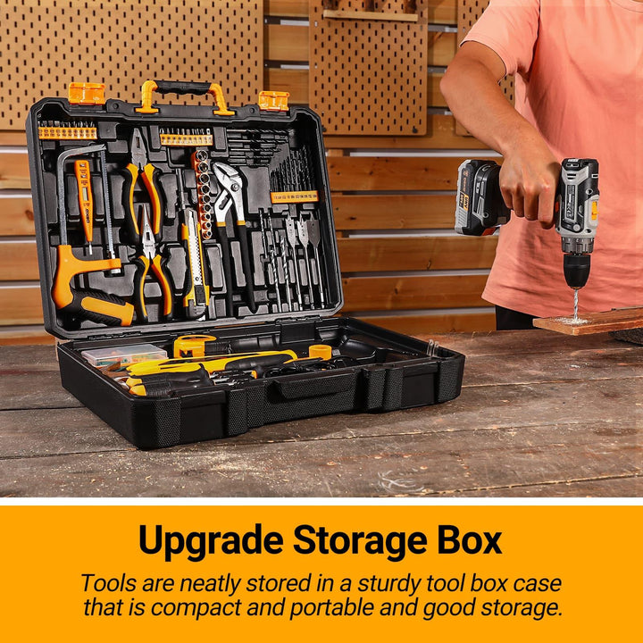 186 Piece Tool Kit with 20V Cordless Drill - DEKOTOOLS STORE