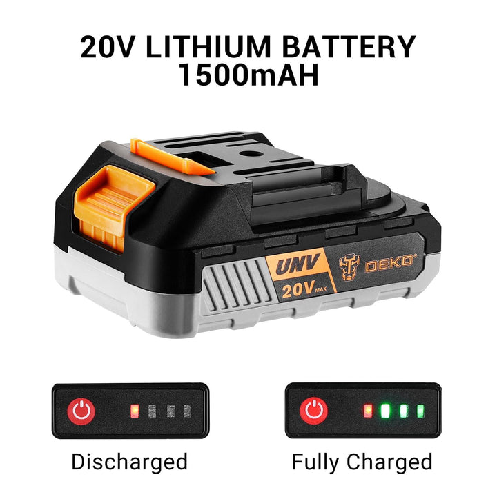 20V Cordless Drill Kit with Battery & Charger - DEKOTOOLS STORE