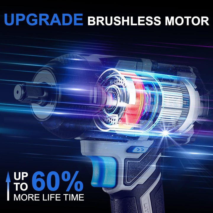 20V 1x4.0Ah LI-ION BATTERY HIGH TORQUE 1/2" BRUSHLESS IMPACT WRENCH - DEKOTOOLS STORE