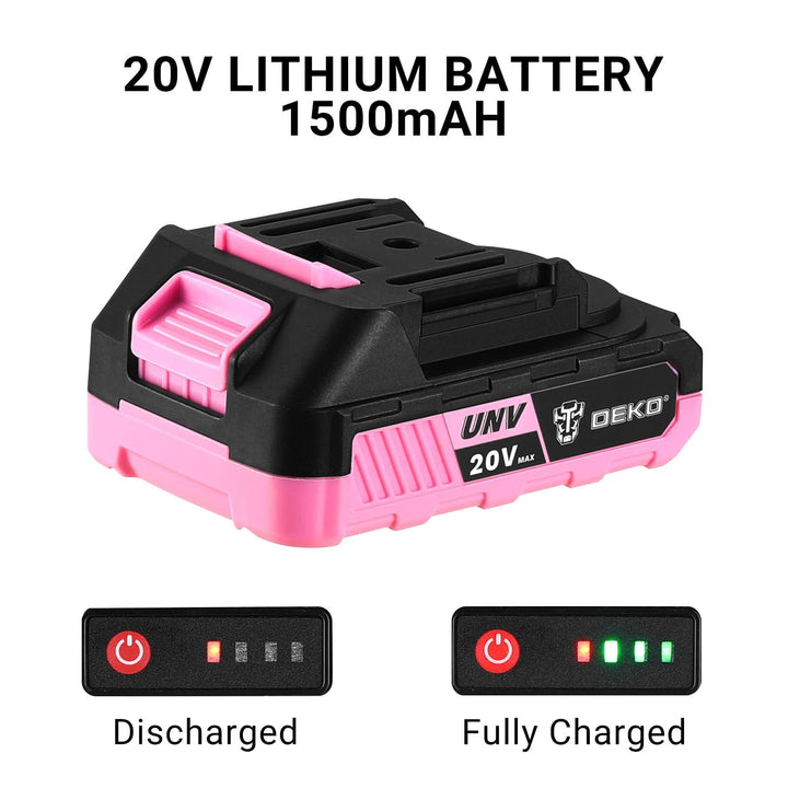 20V Cordless Drill Kit with Battery & Charger - DEKOTOOLS STORE
