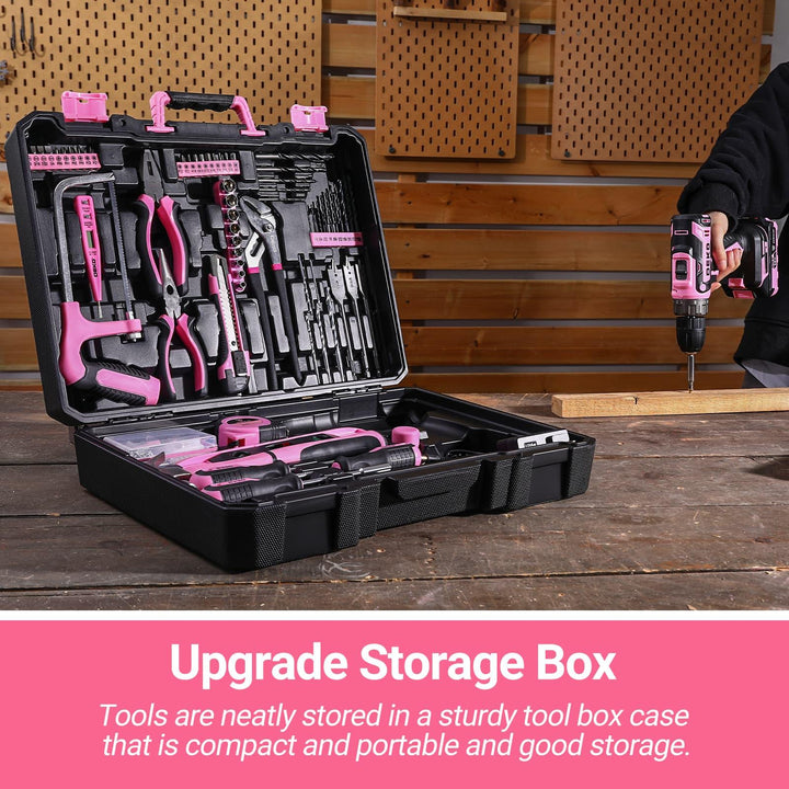 186 Piece Tool Kit with 20V Cordless Drill - DEKOTOOLS STORE