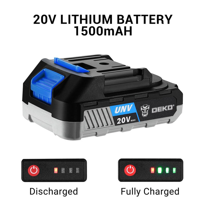 20V Cordless Drill Kit with Battery & Charger - DEKOTOOLS STORE