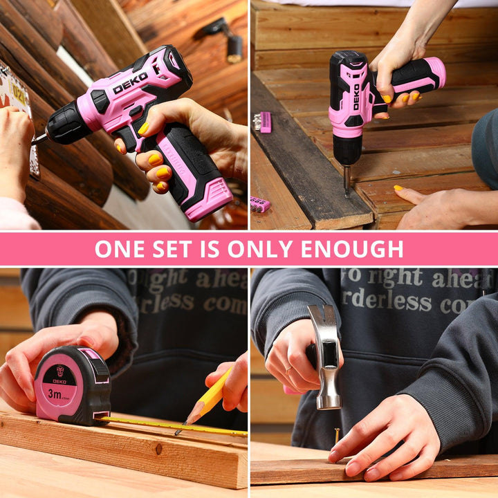 126 Piece Tool Set with 8V Cordless Drill - DEKOTOOLS STORE