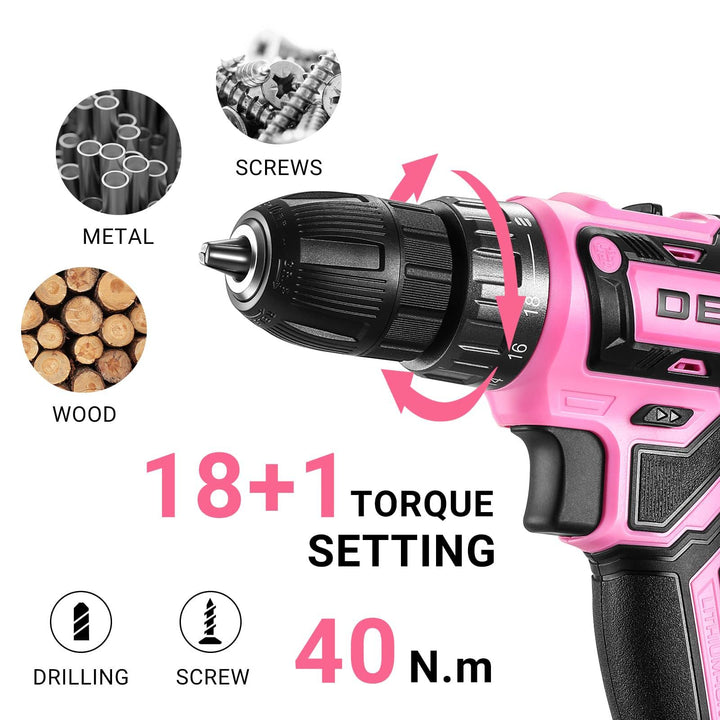 20V Cordless Drill Kit with Battery & Charger - DEKOTOOLS STORE