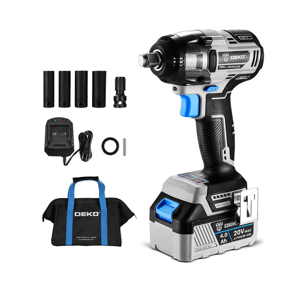 DEKO 1/2 Inch Cordless Impact Wrench