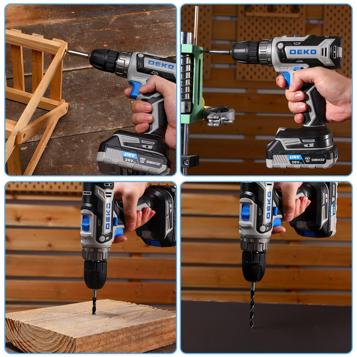 20V Cordless Drill Kit with Battery & Charger - DEKOTOOLS STORE