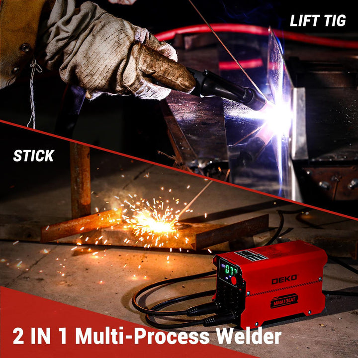 3-in-1 Portable MIG/TIG/Stick Welder 135A 110V - DEKOTOOLS STORE